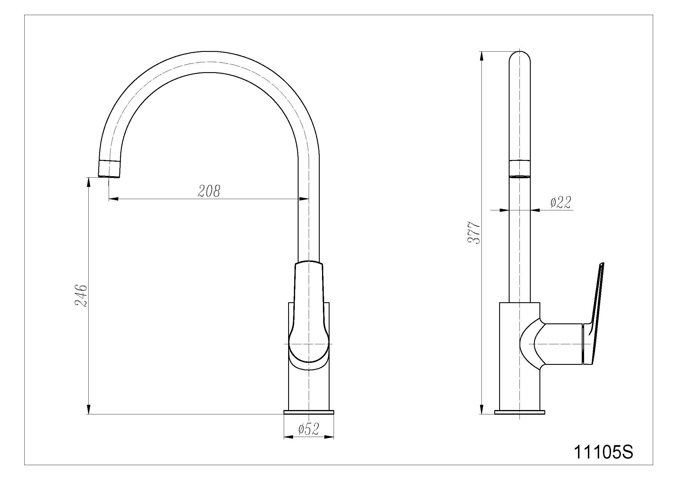KITCHEN MIXER 11105S-E36