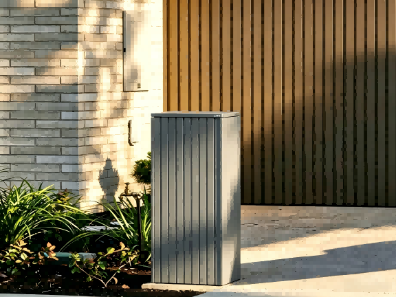 Grey Free-Standing Letterbox