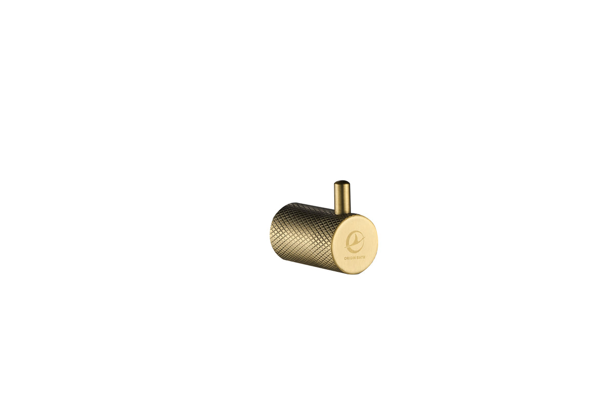 Round Designer Robe Hook Brushed Gold-6604C007BG