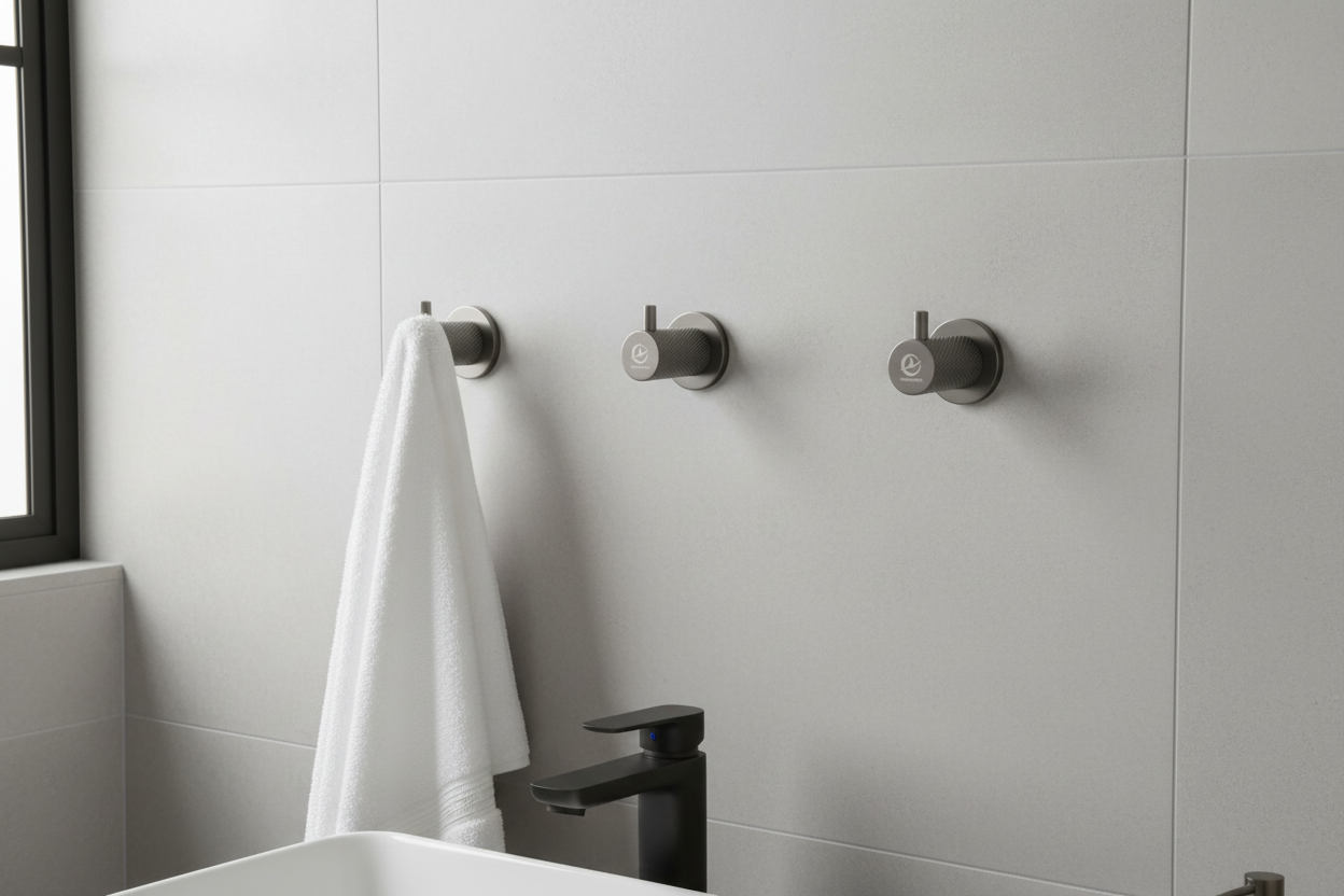 Round Designer Robe Hook Gun Metal-6604C007GG