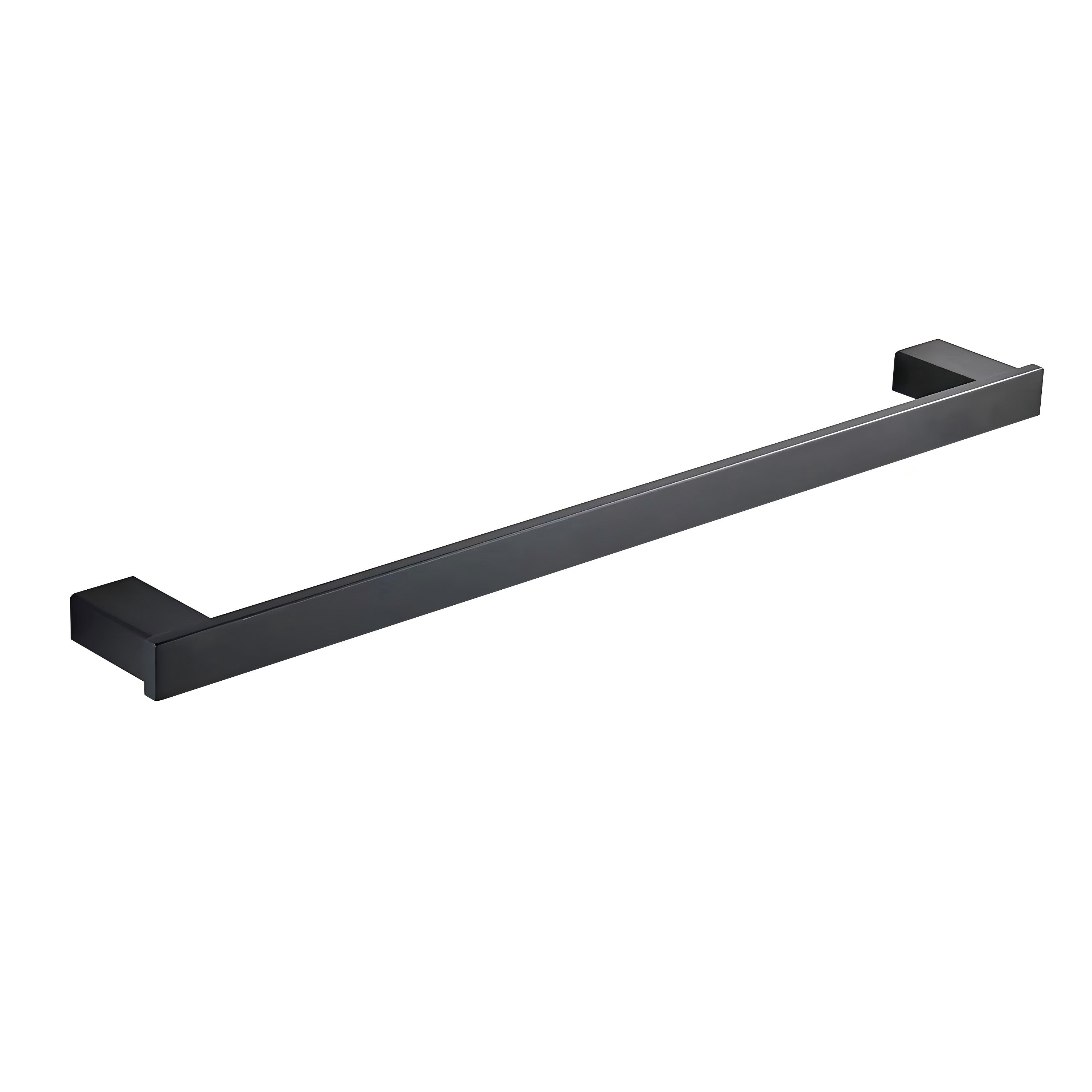 Square single towel rail Black-81909-MB