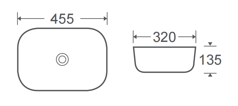 Basin Brown with Dot pattern A426T-CV20M
