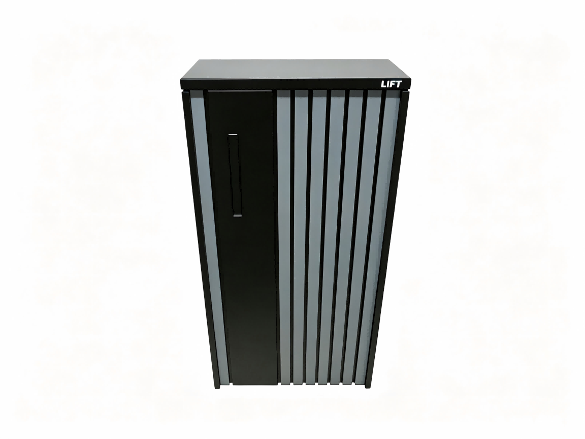 Grey & Black Free-Standing Letterbox