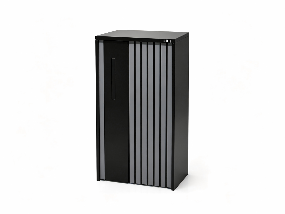 Grey & Black Free-Standing Letterbox