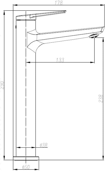 TALL BASIN MIXER 11101SHL-E36