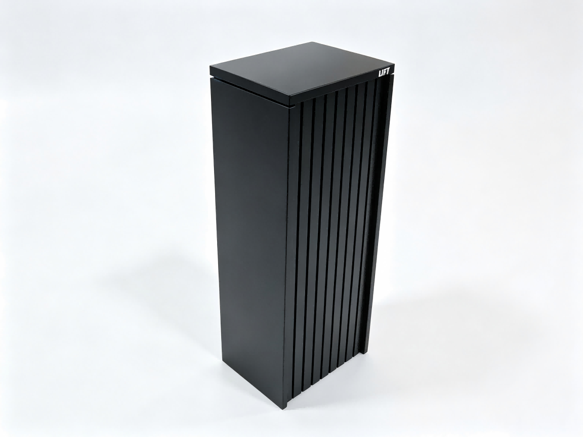 Black Free-Standing Letterbox