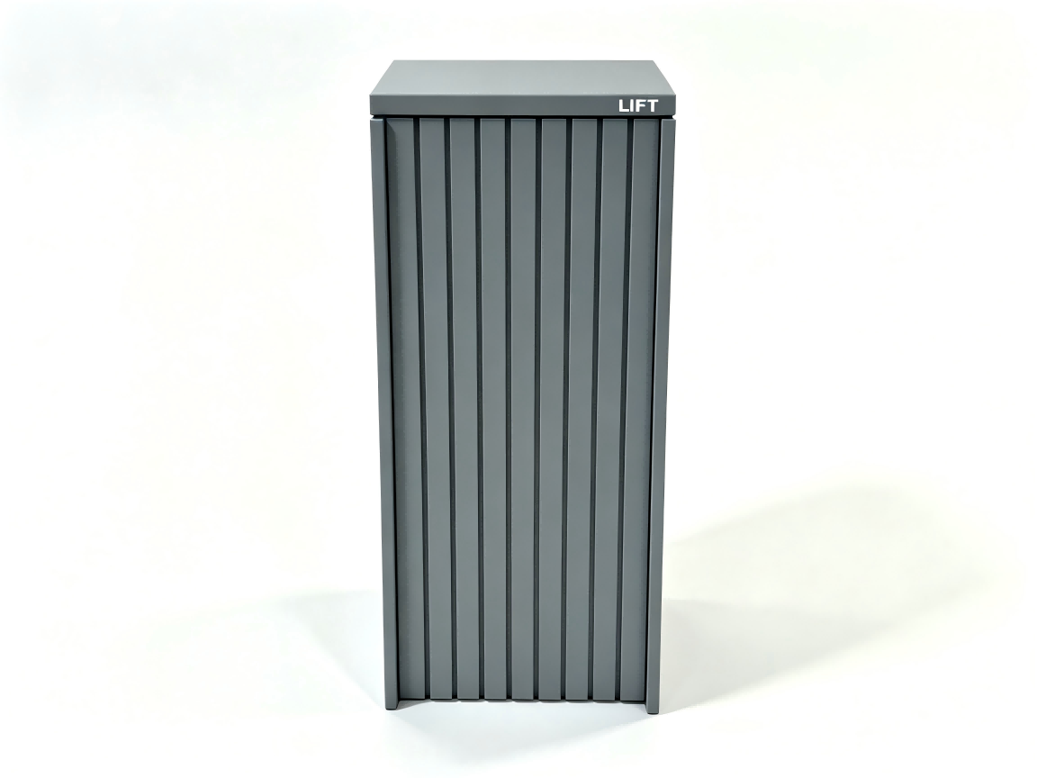 Grey Free-Standing Letterbox