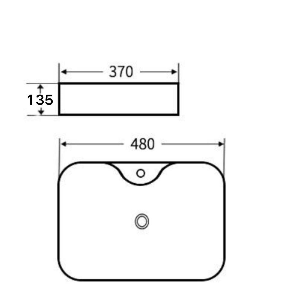 Basin Black 831-MBM-20