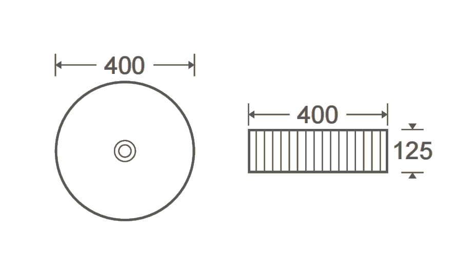 Basin Green & White round A545-CLGRW-MRP