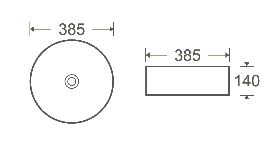 Basin Pink round A733-CP-M