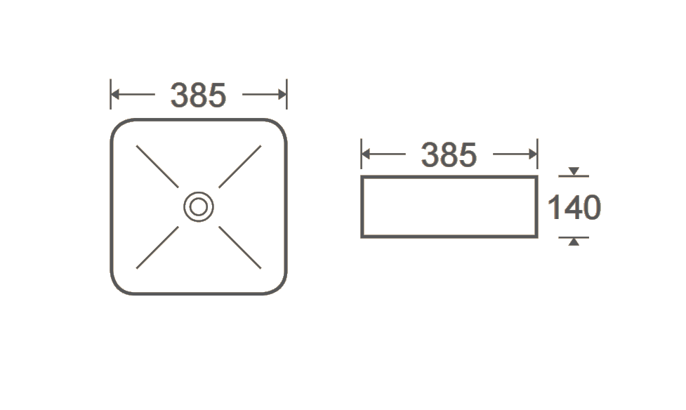 Basin White marbled finish A734-P429M