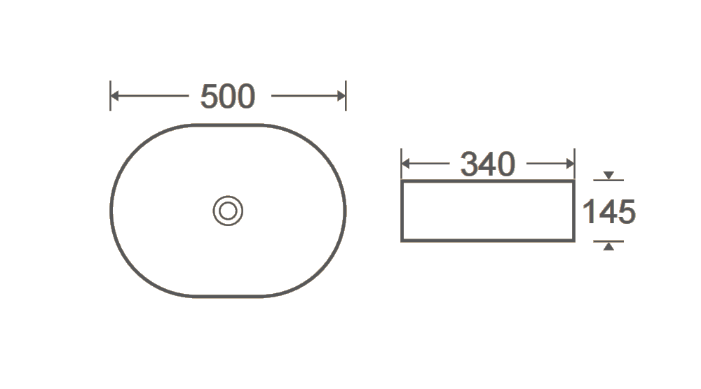 Basin Black and White A739-CWBK-MRS