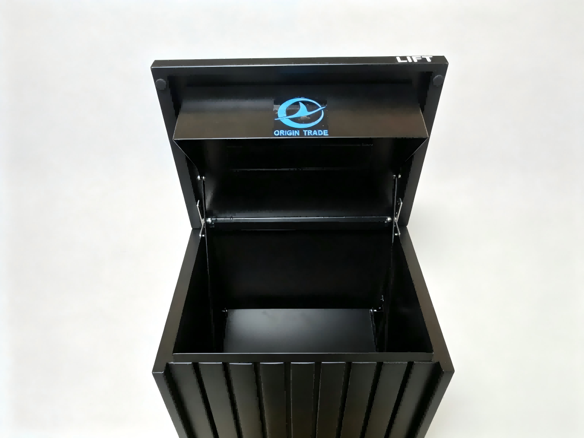 Black Free-Standing Letterbox
