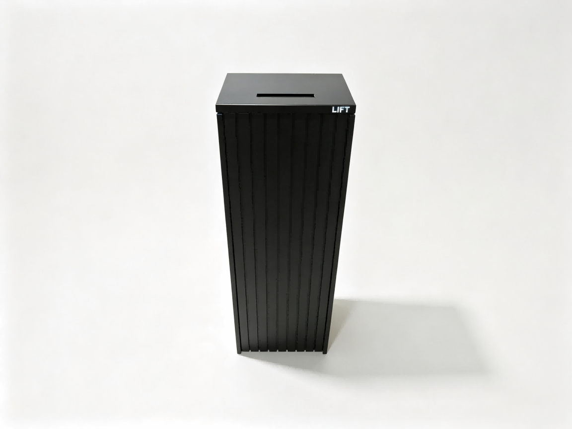 Black Free-Standing Letterbox