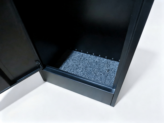 Black Free-Standing Letterbox