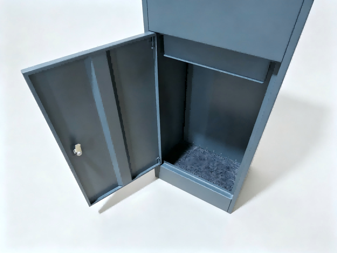 Grey Free-Standing Letterbox