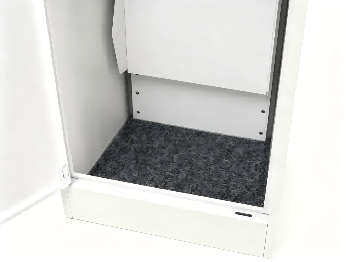 Teak & White Free-Standing Letterbox-Parcels