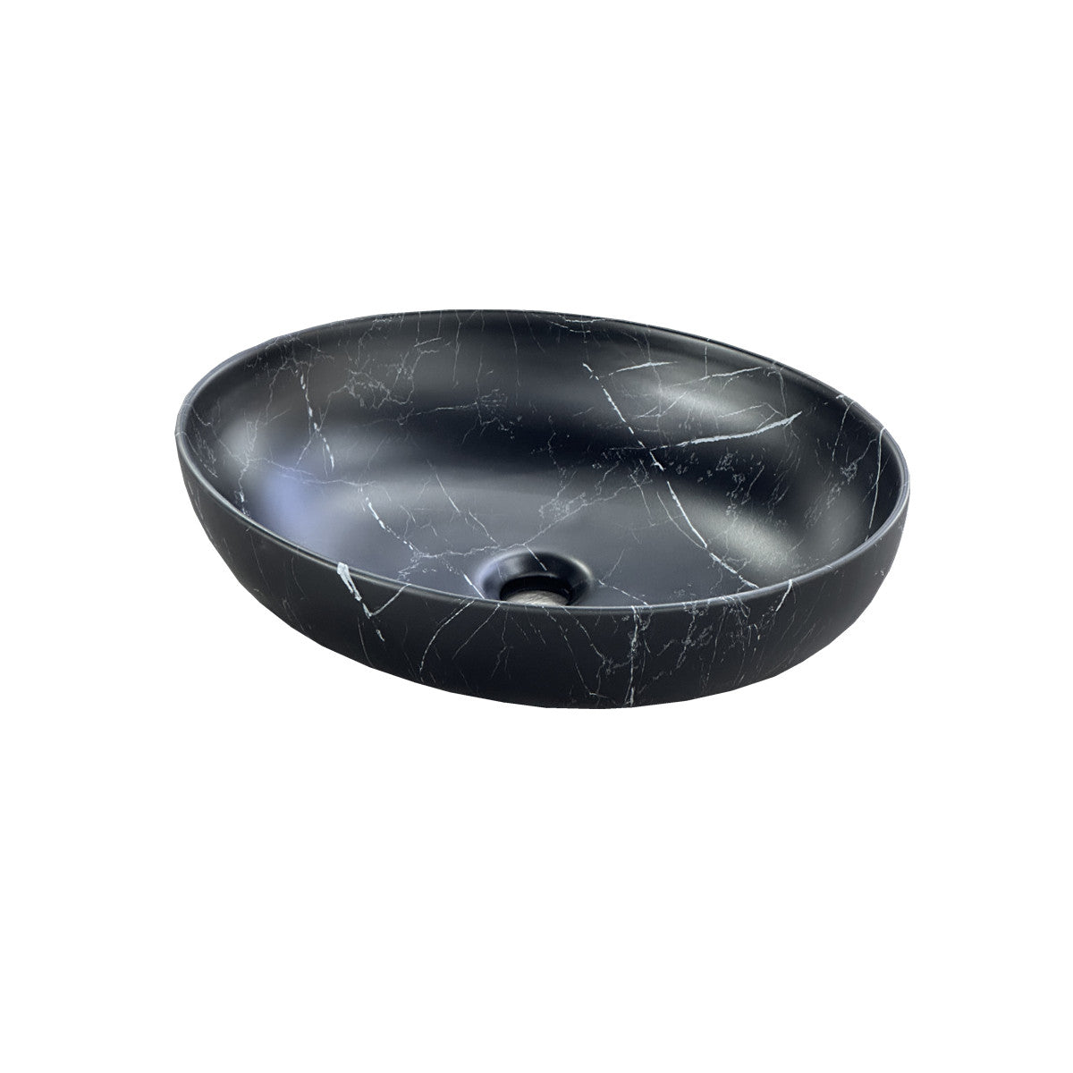 Basin black Oval Marble finish PA5239MBM