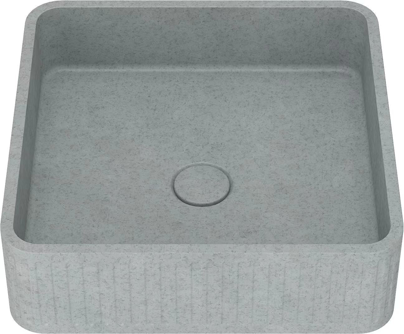 Basin Concrete light Green Textured Square UF-1059-BE